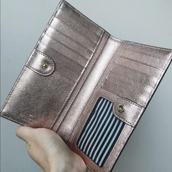 👛👜💕Kate Spade Bifold Wallet Rose Gold - Picture 3 of 6